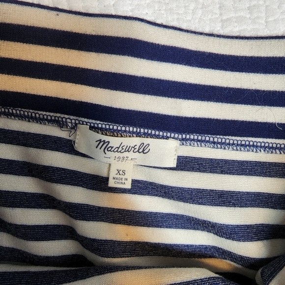 Madewell striped ponte skirt - Picture 3 of 8